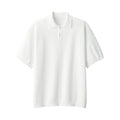 Men's Quick Dry Crew Neck Short Sleeve Knit Polo Shirt