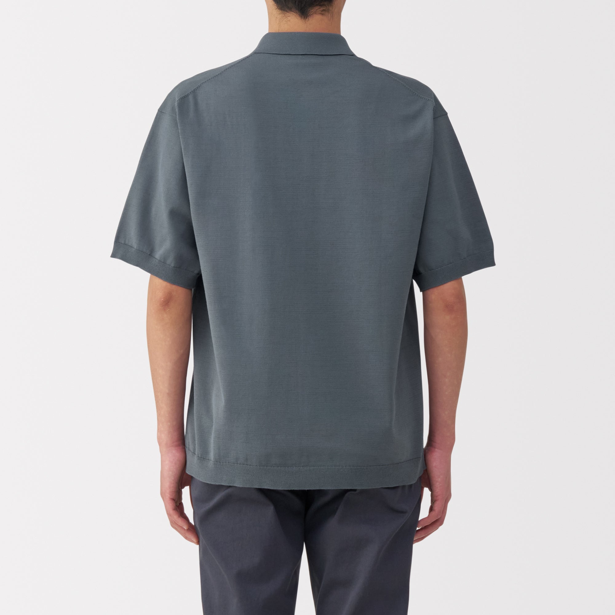 Men's Quick Dry Crew Neck Short Sleeve Knit Polo Shirt