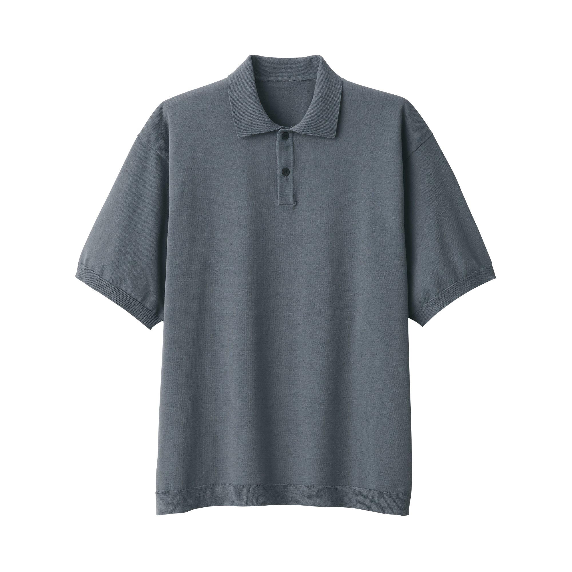 Men's Quick Dry Crew Neck Short Sleeve Knit Polo Shirt
