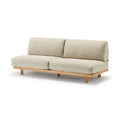 [HD] Spacious Armless Sofa Beige 2 Seater