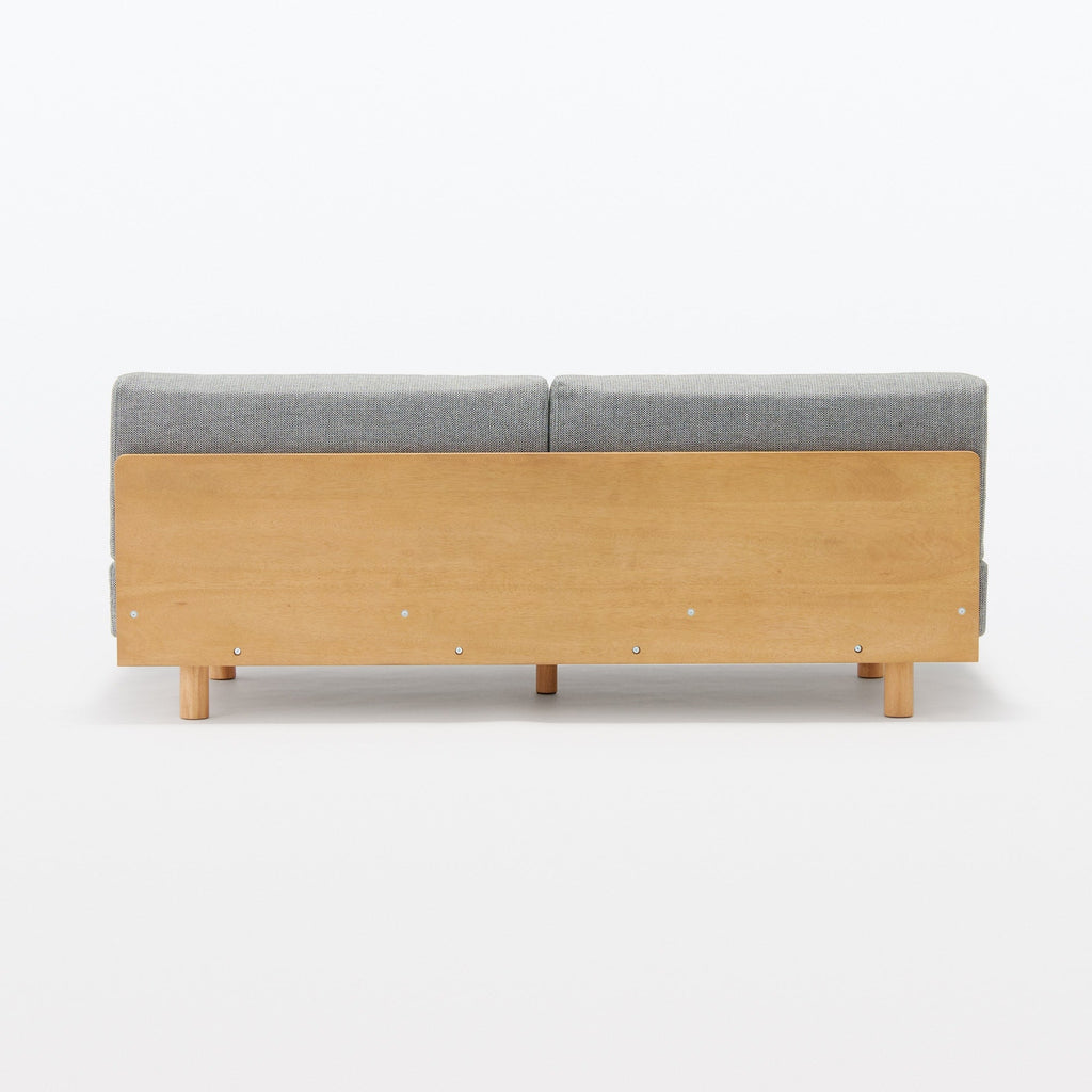 [HD] Spacious Armless Sofa Gray 2 Seater