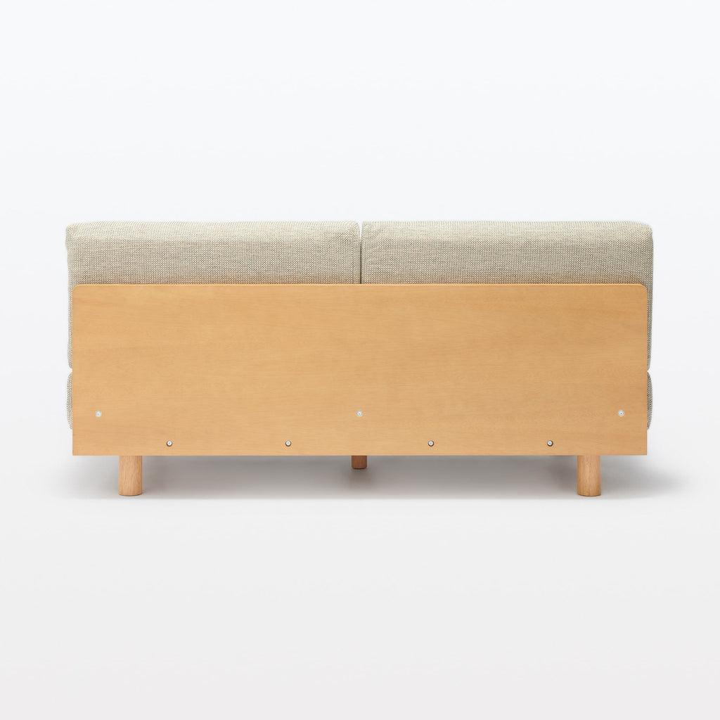 [HD] Spacious Armless Sofa Beige 3 Seater