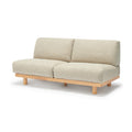 [HD] Spacious Armless Sofa Beige 3 Seater
