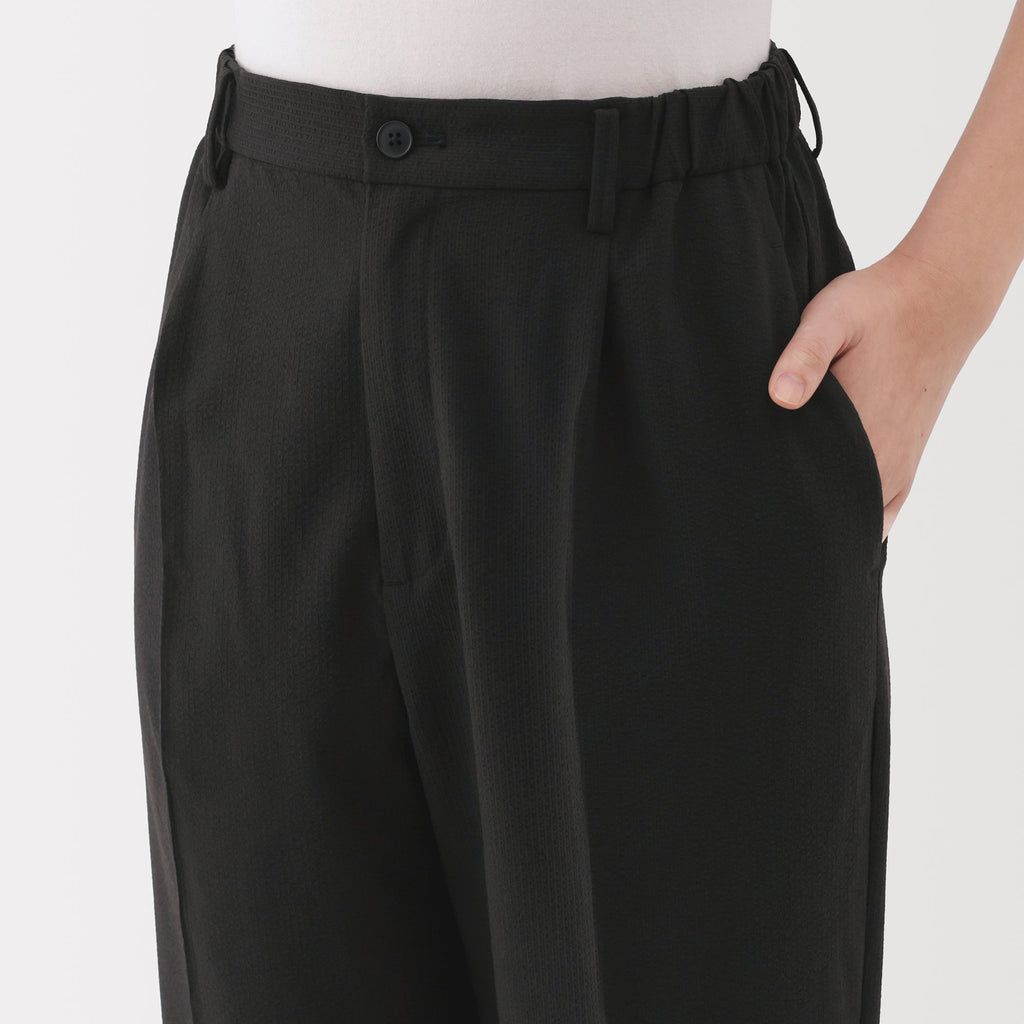 Women's Breathable Seersucker Tapered Pants