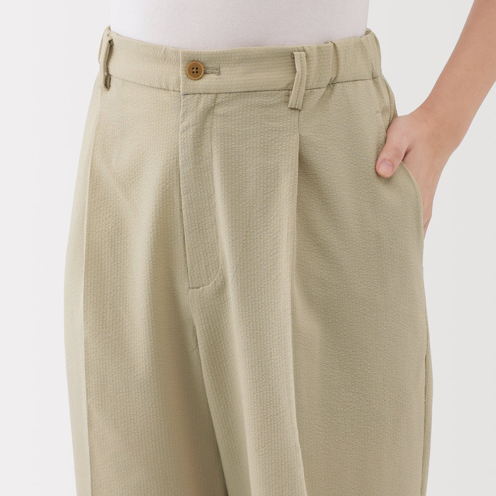 Women's Breathable Seersucker Tapered Pants