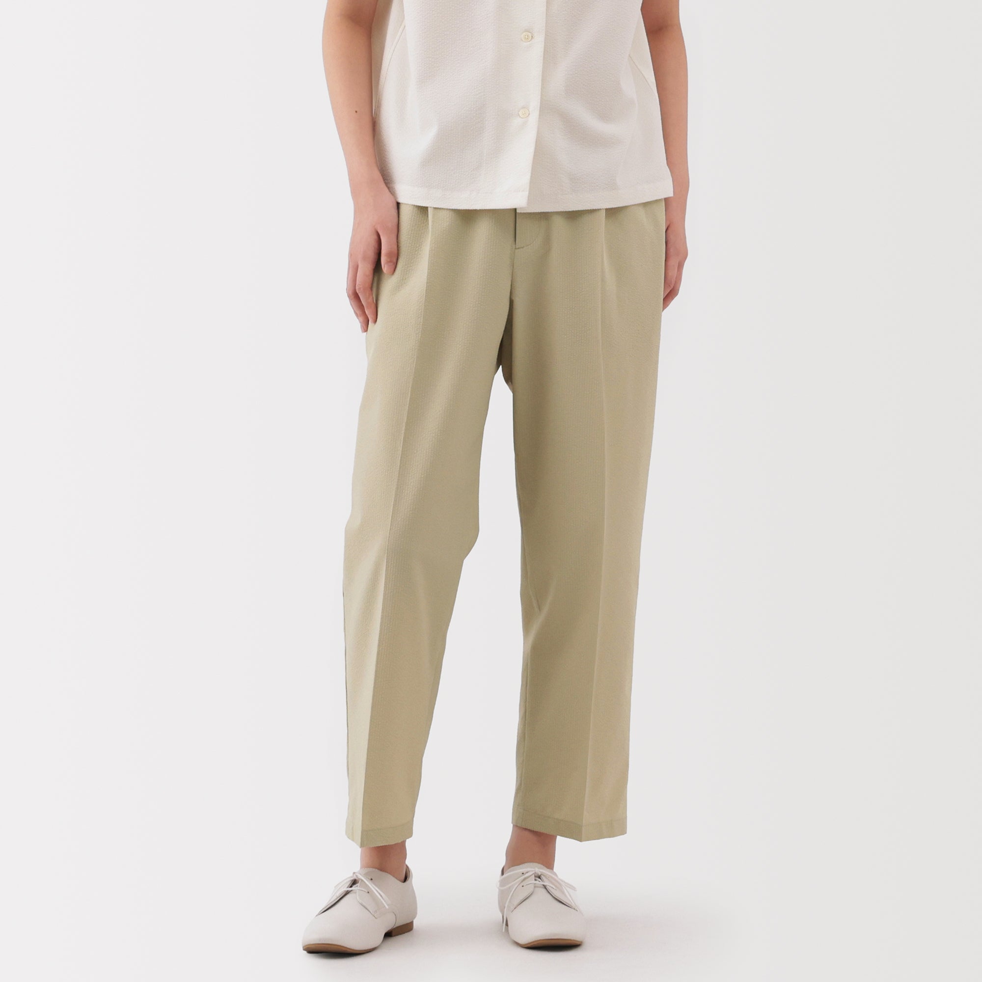 Women's Breathable Seersucker Tapered Pants