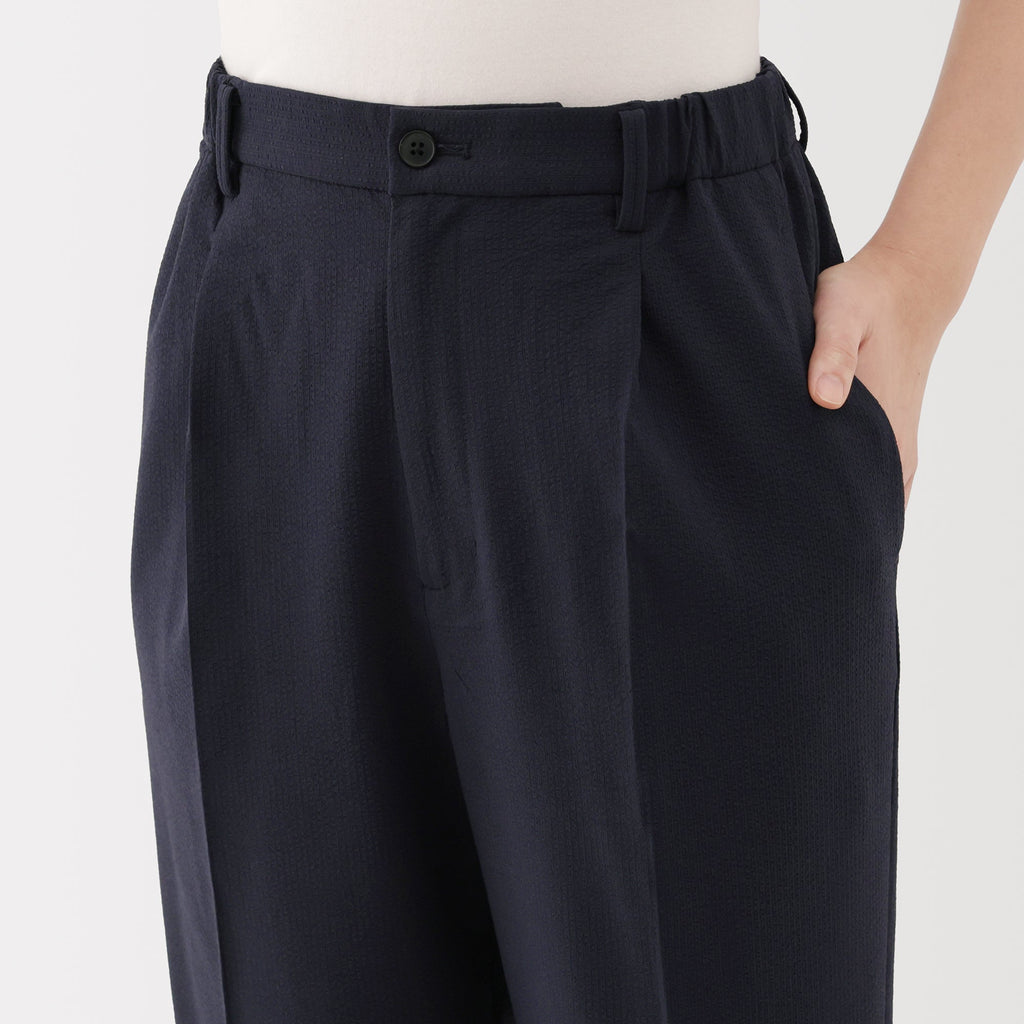 Women's Breathable Seersucker Tapered Pants