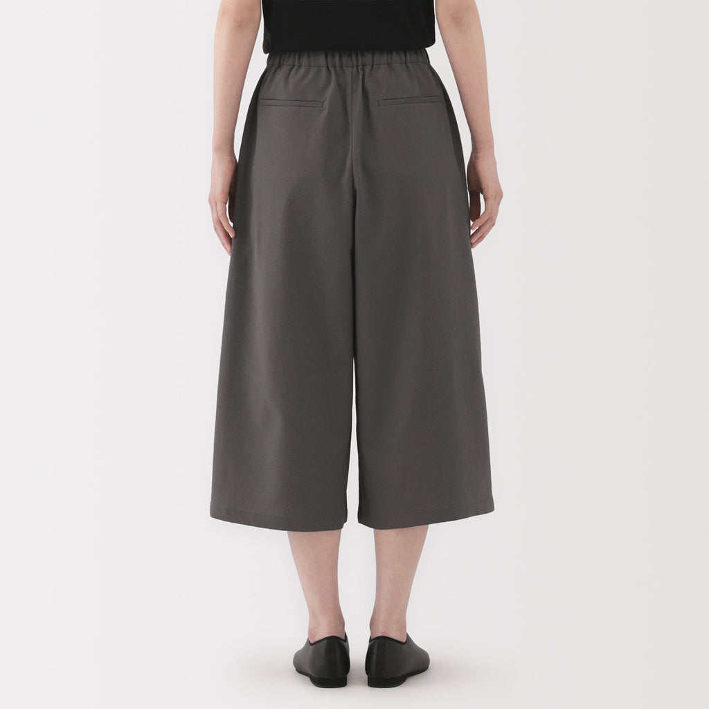 Women's Breathable Seersucker Easy Cropped Pants
