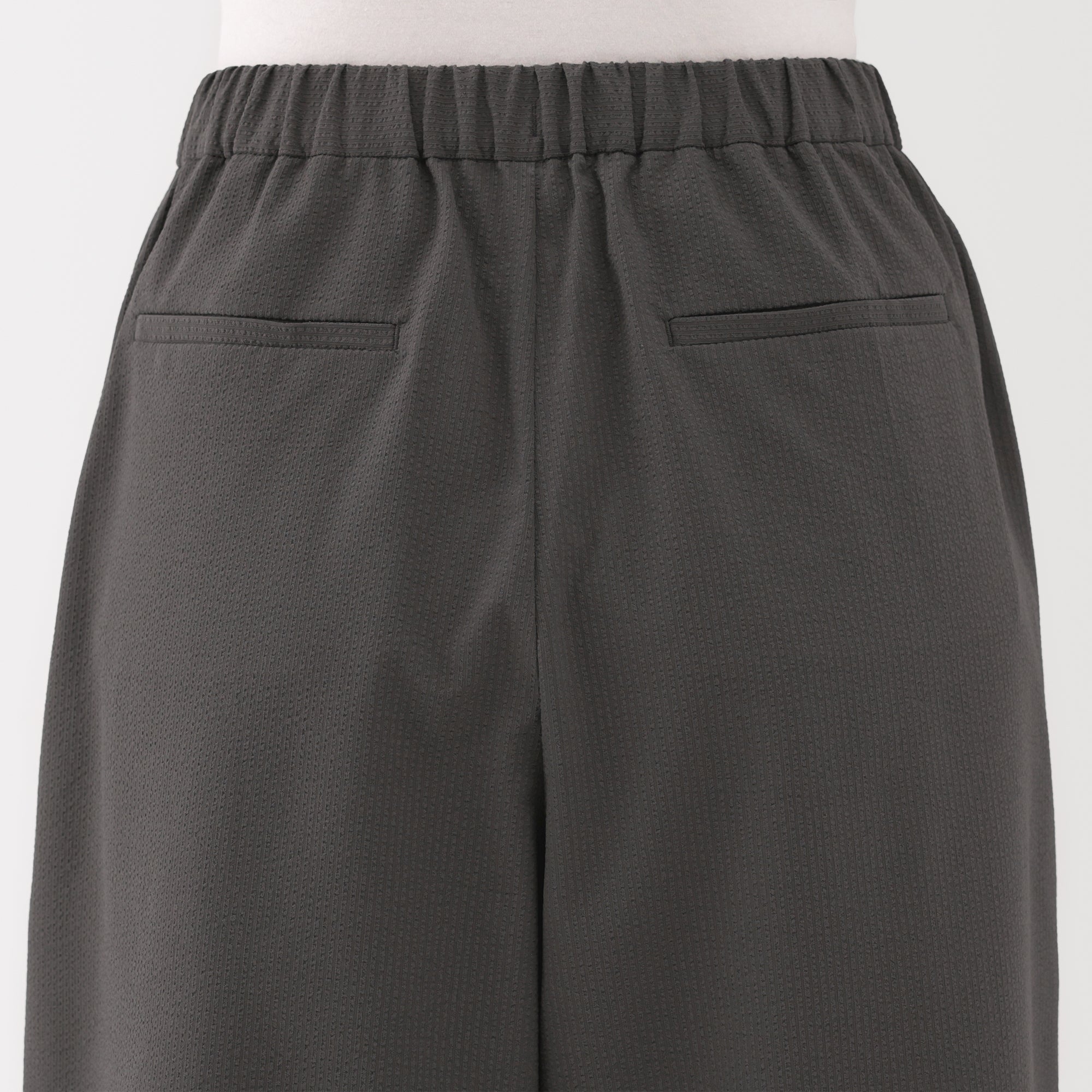 Women's Breathable Seersucker Easy Cropped Pants