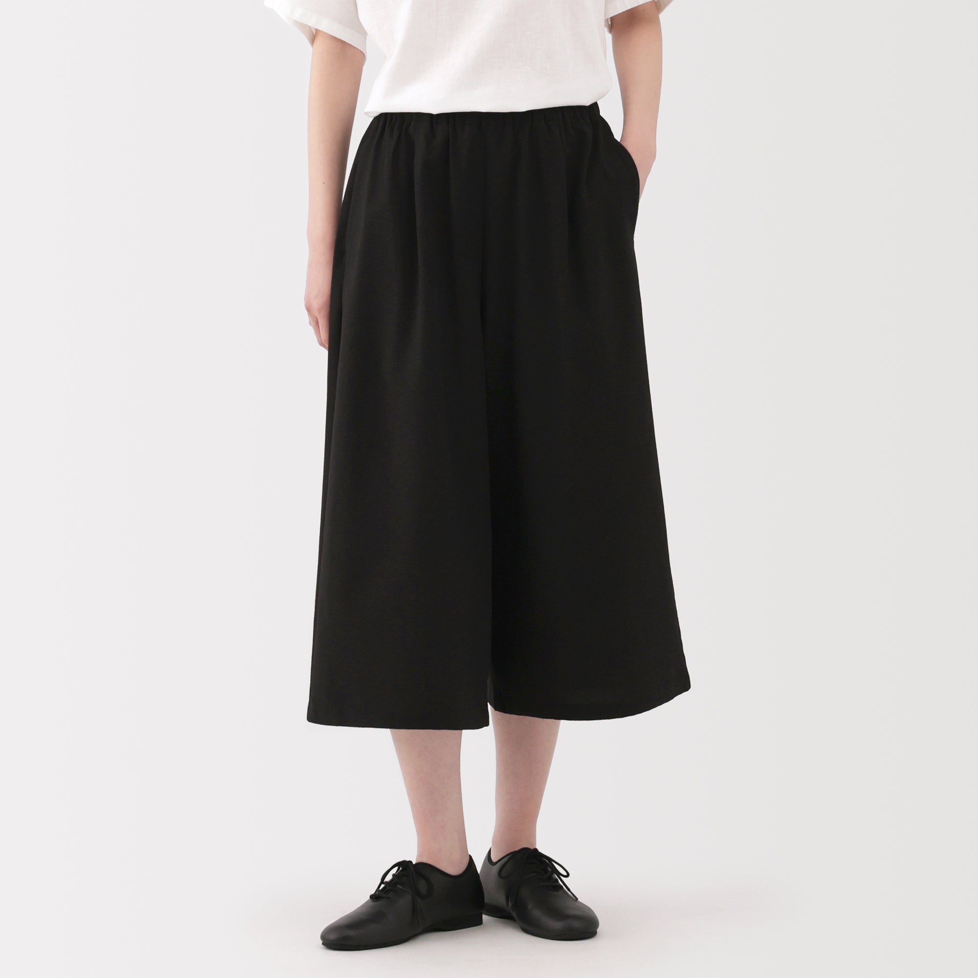 Women's Breathable Seersucker Easy Cropped Pants