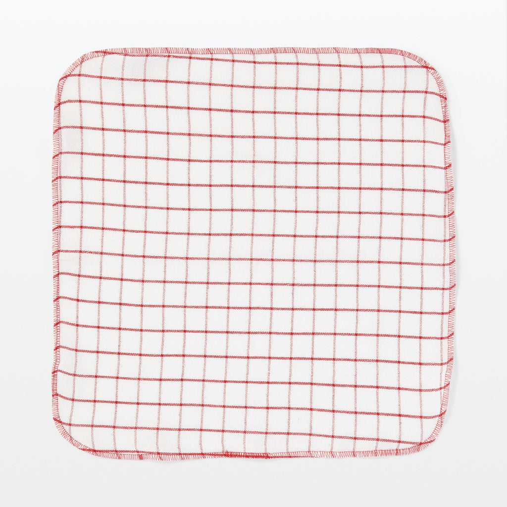 Indian Cotton Kitchen Cloths - Red 6 Pack
