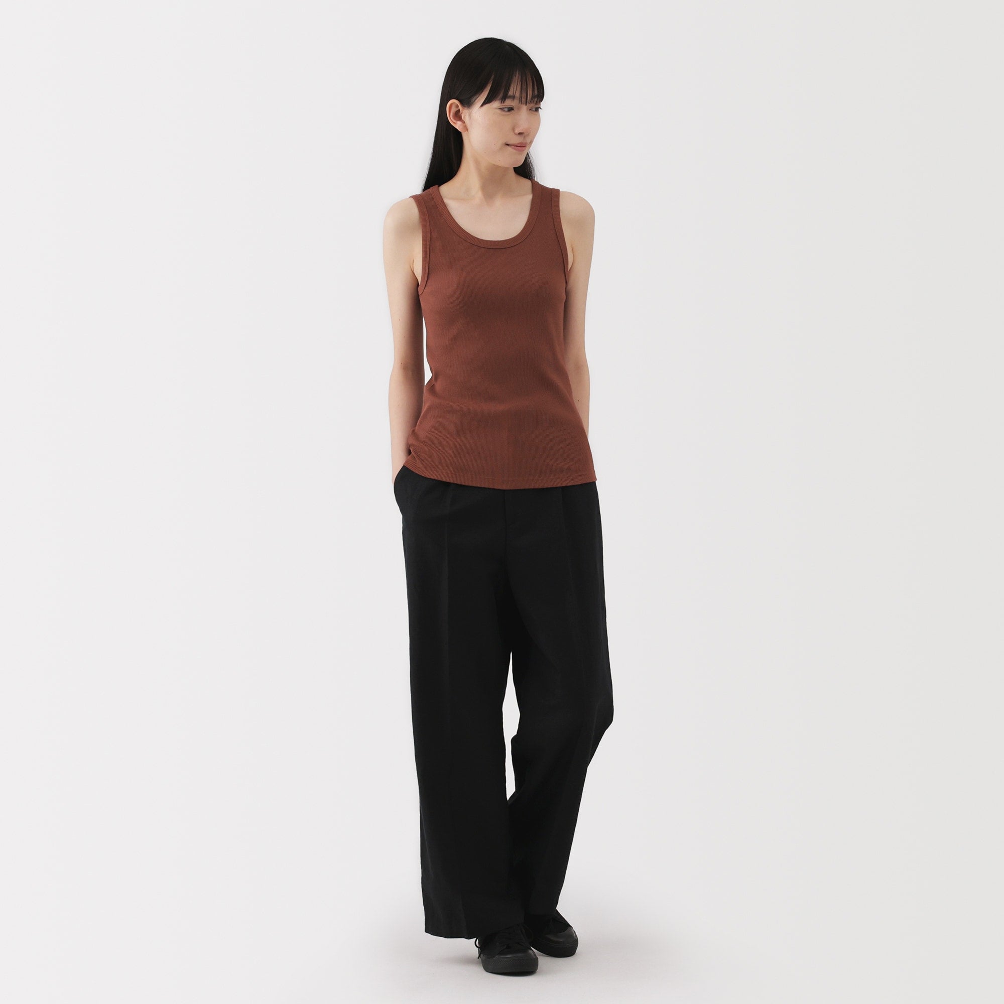 Women's Stretch Ribbed Tank Top