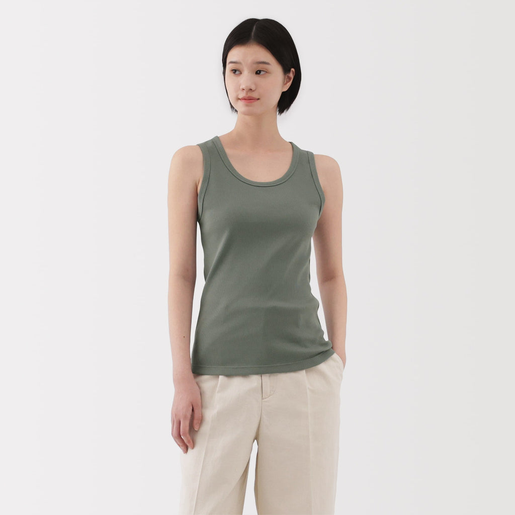 Women's Stretch Ribbed Tank Top