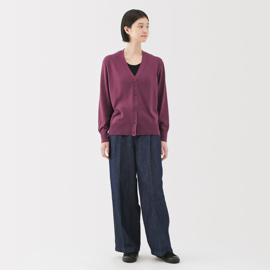 Women's Light Knit V-Neck Cardigan