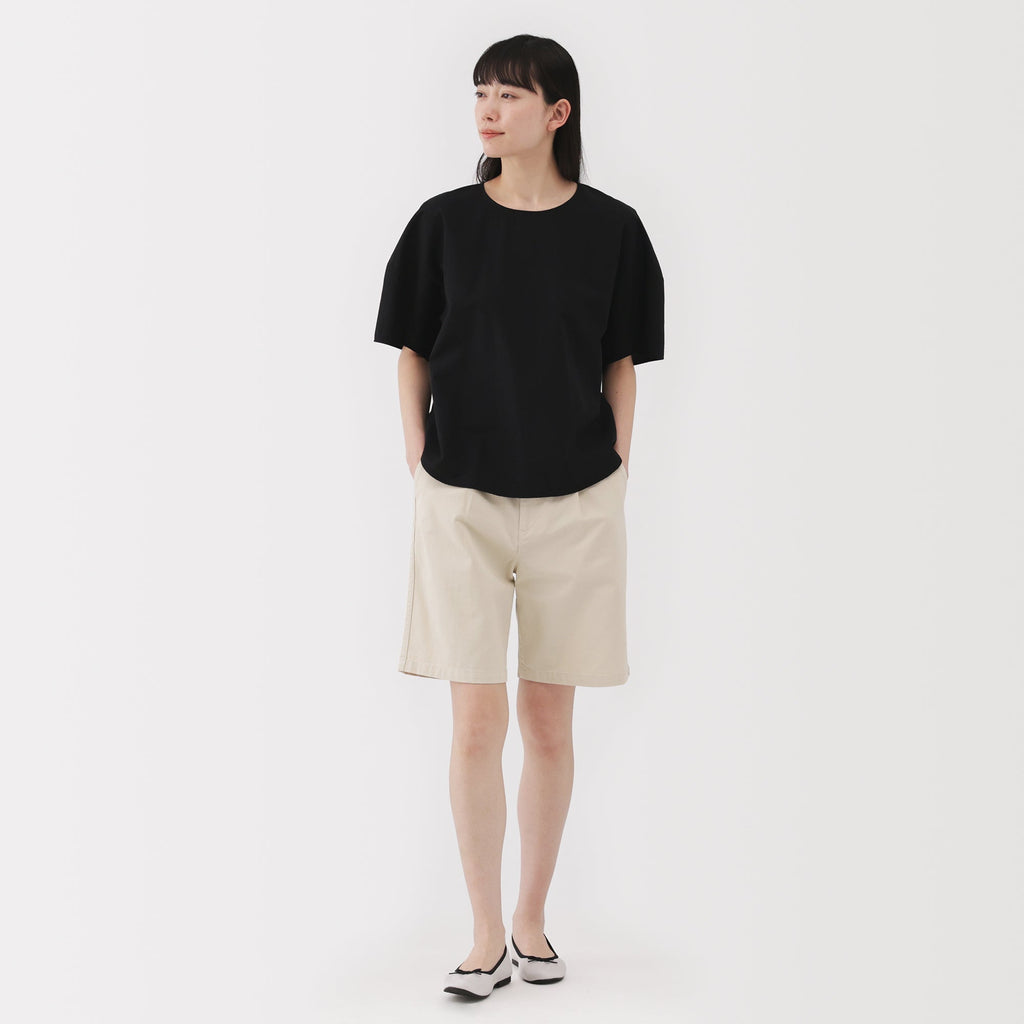 Women's Slub Yarn Chino Darted Shorts