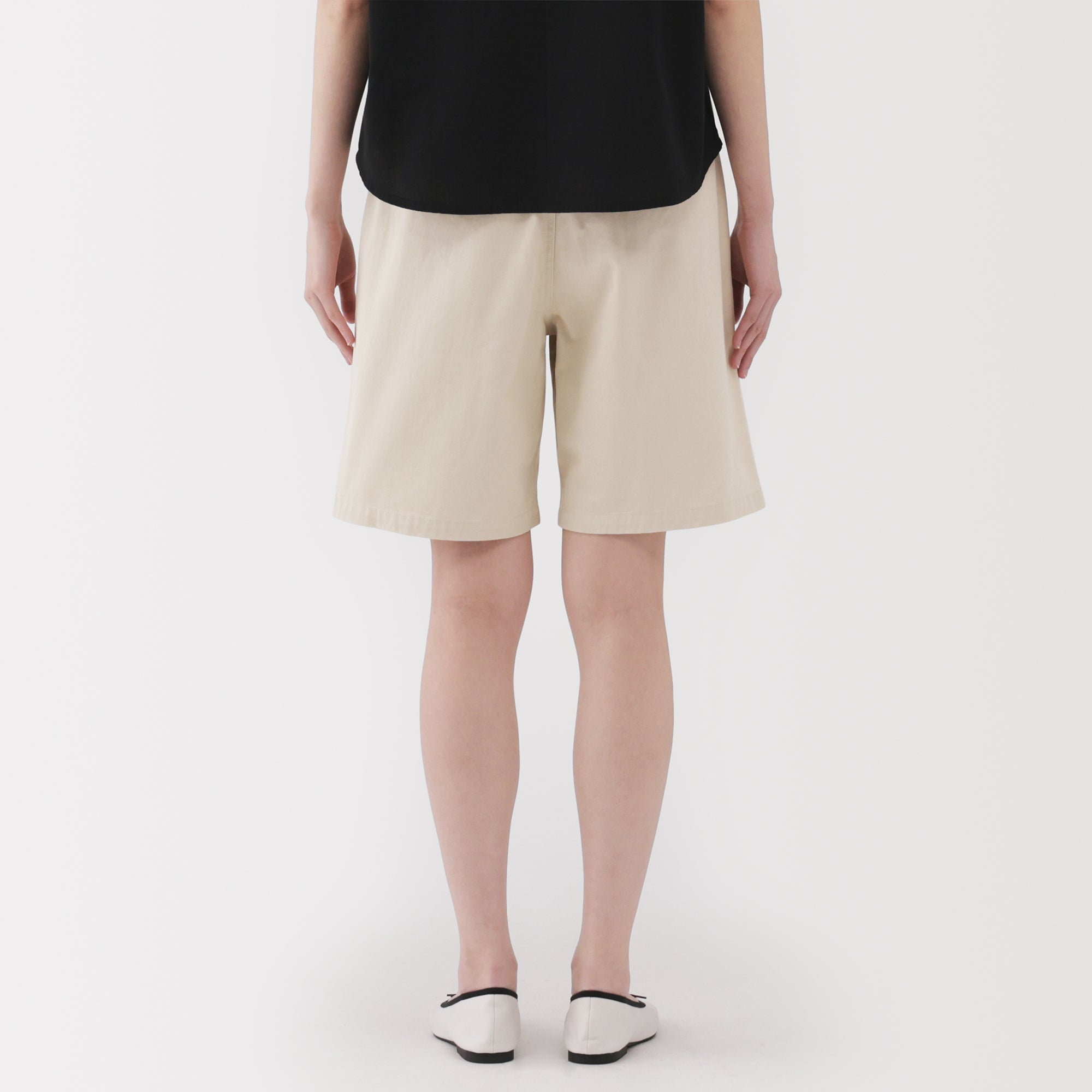Women's Slub Yarn Chino Darted Shorts