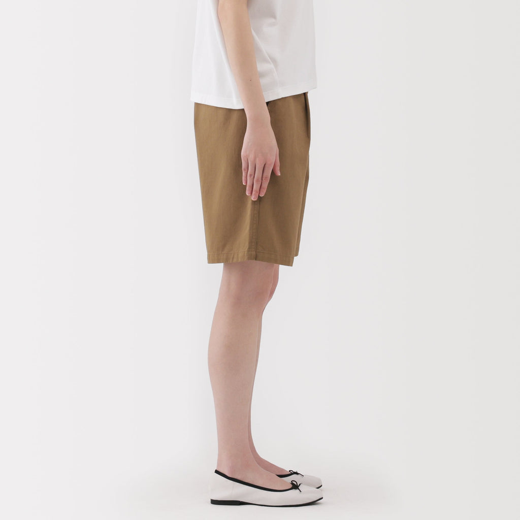 Women's Slub Yarn Chino Darted Shorts