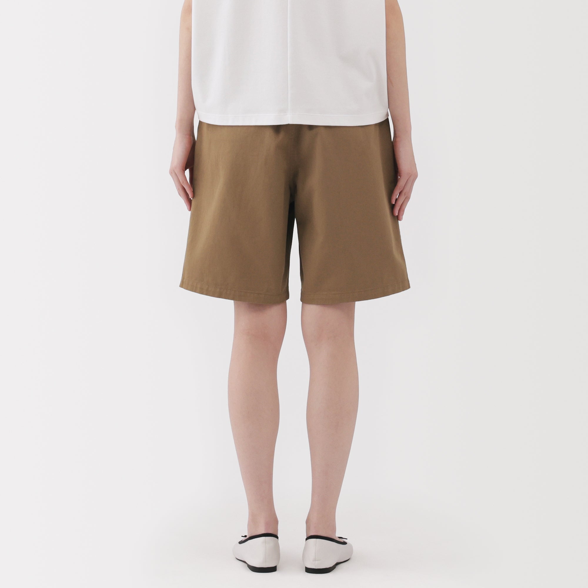 Women's Slub Yarn Chino Darted Shorts
