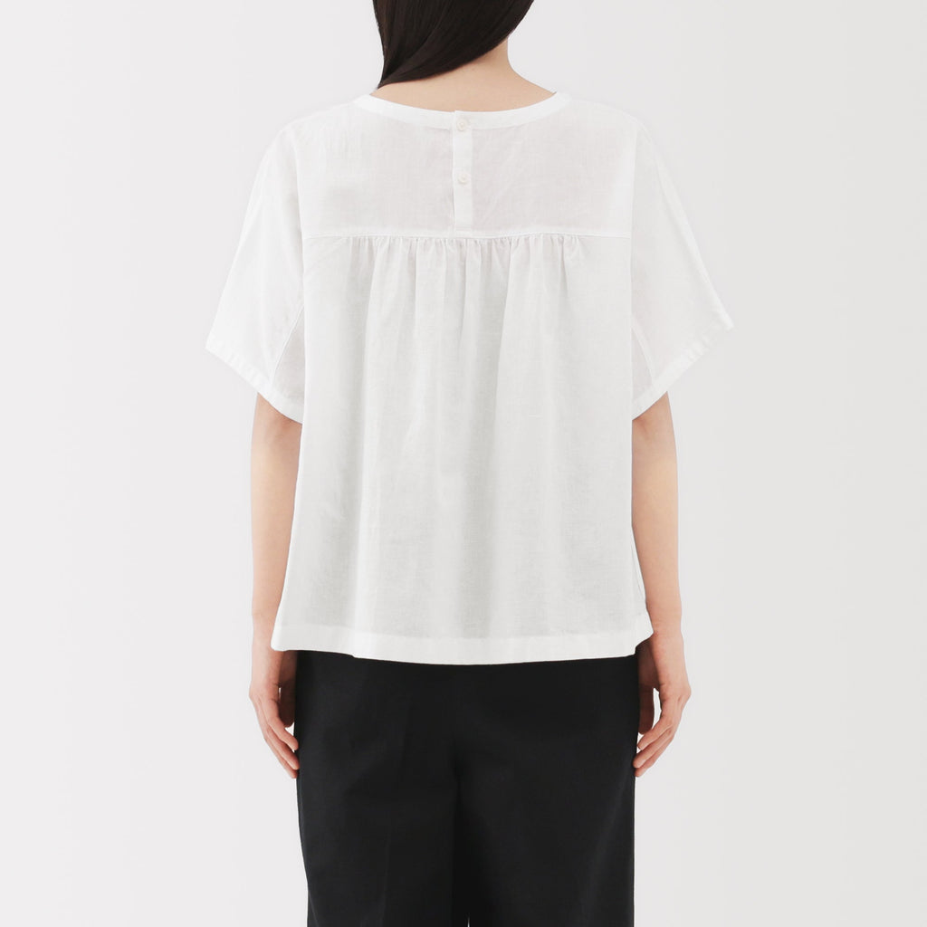 Women's Hemp Cotton Short Sleeve Blouse