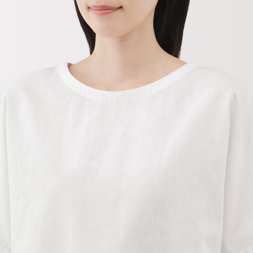 Women's Hemp Cotton Short Sleeve Blouse