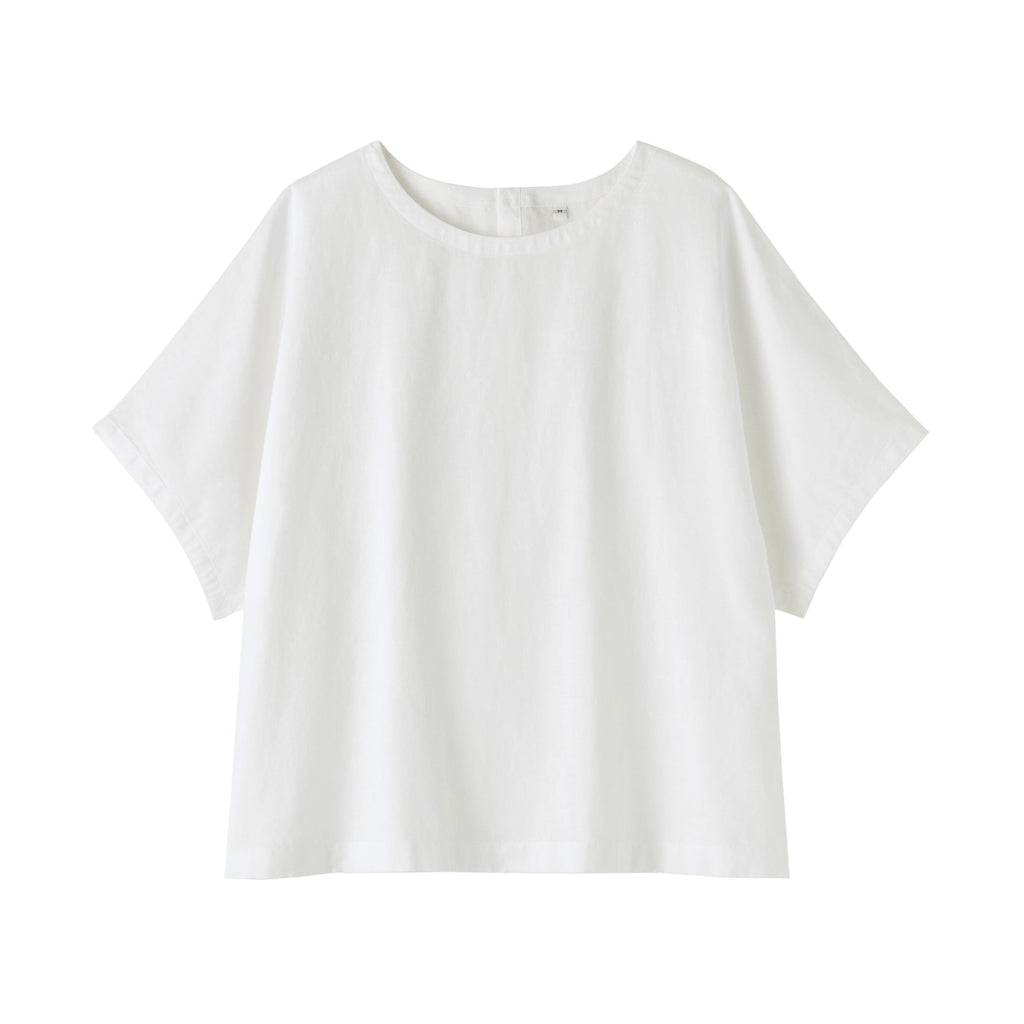 Women's Hemp Cotton Short Sleeve Blouse