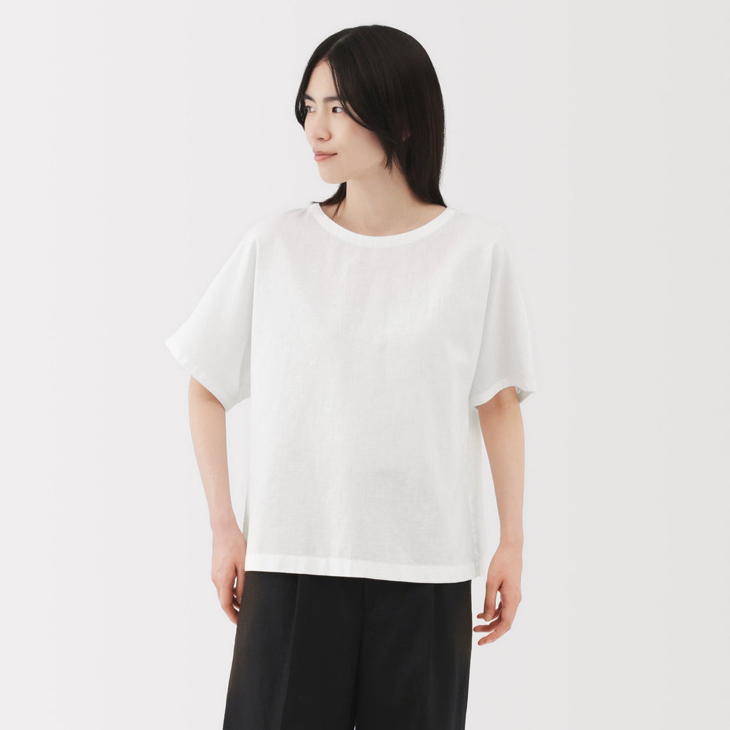 Women's Hemp Cotton Short Sleeve Blouse