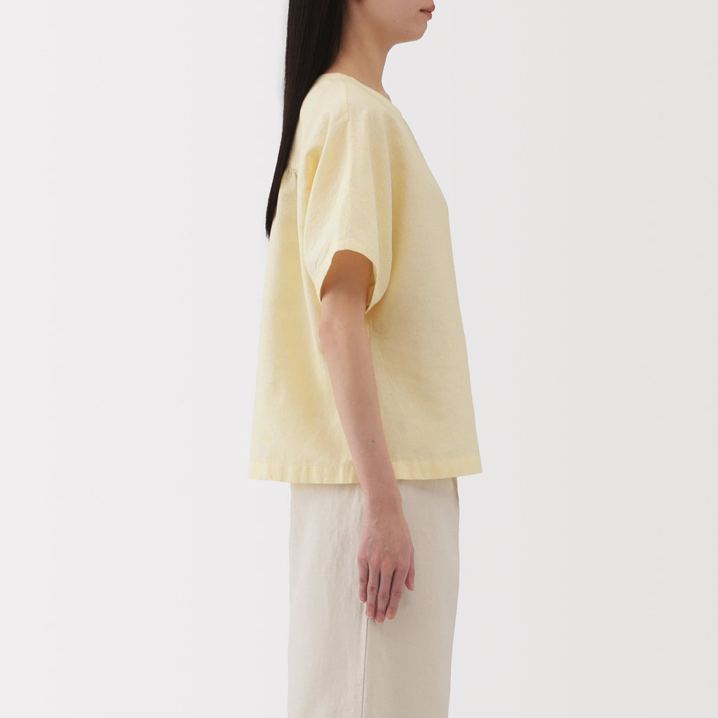 Women's Hemp Cotton Short Sleeve Blouse