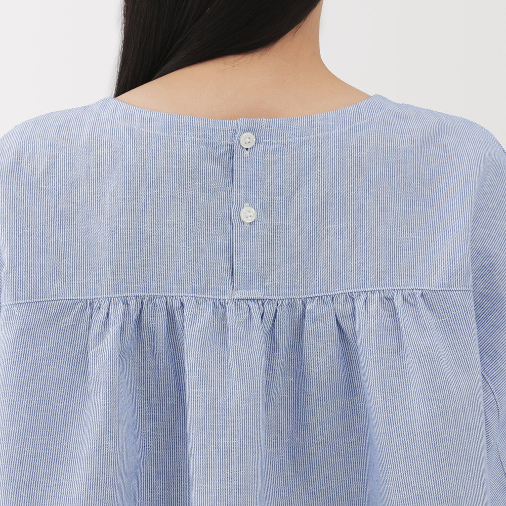 Women's Hemp Cotton Short Sleeve Blouse