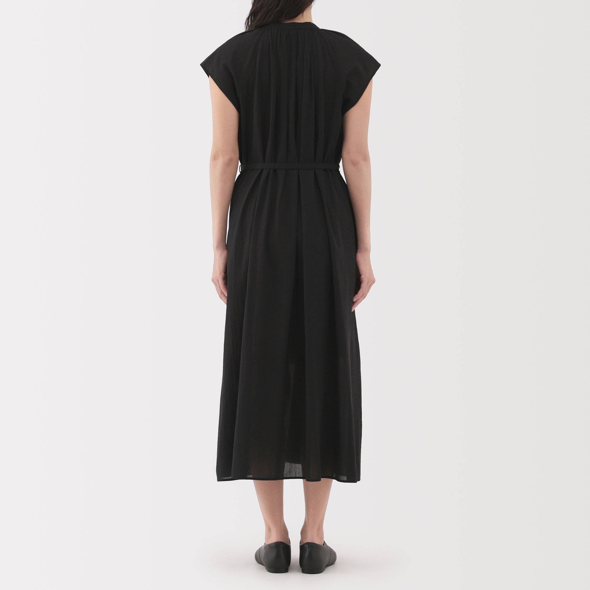 Women's High Twisted Veil French Sleeve Patterned Dress