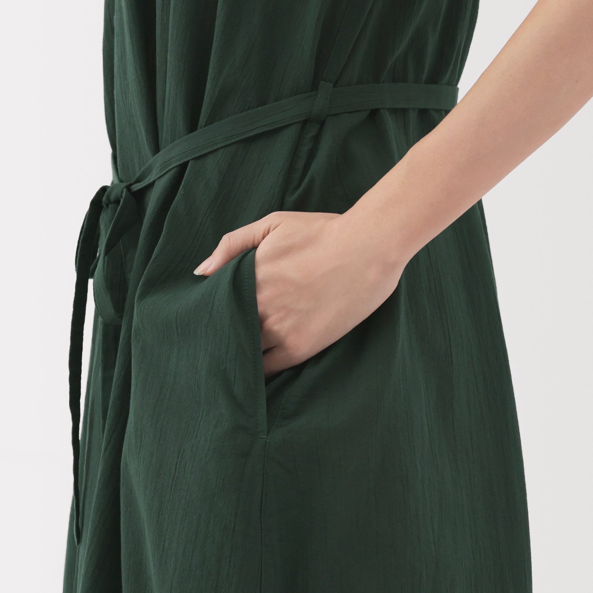 Women's High Twisted Veil French Sleeve Patterned Dress