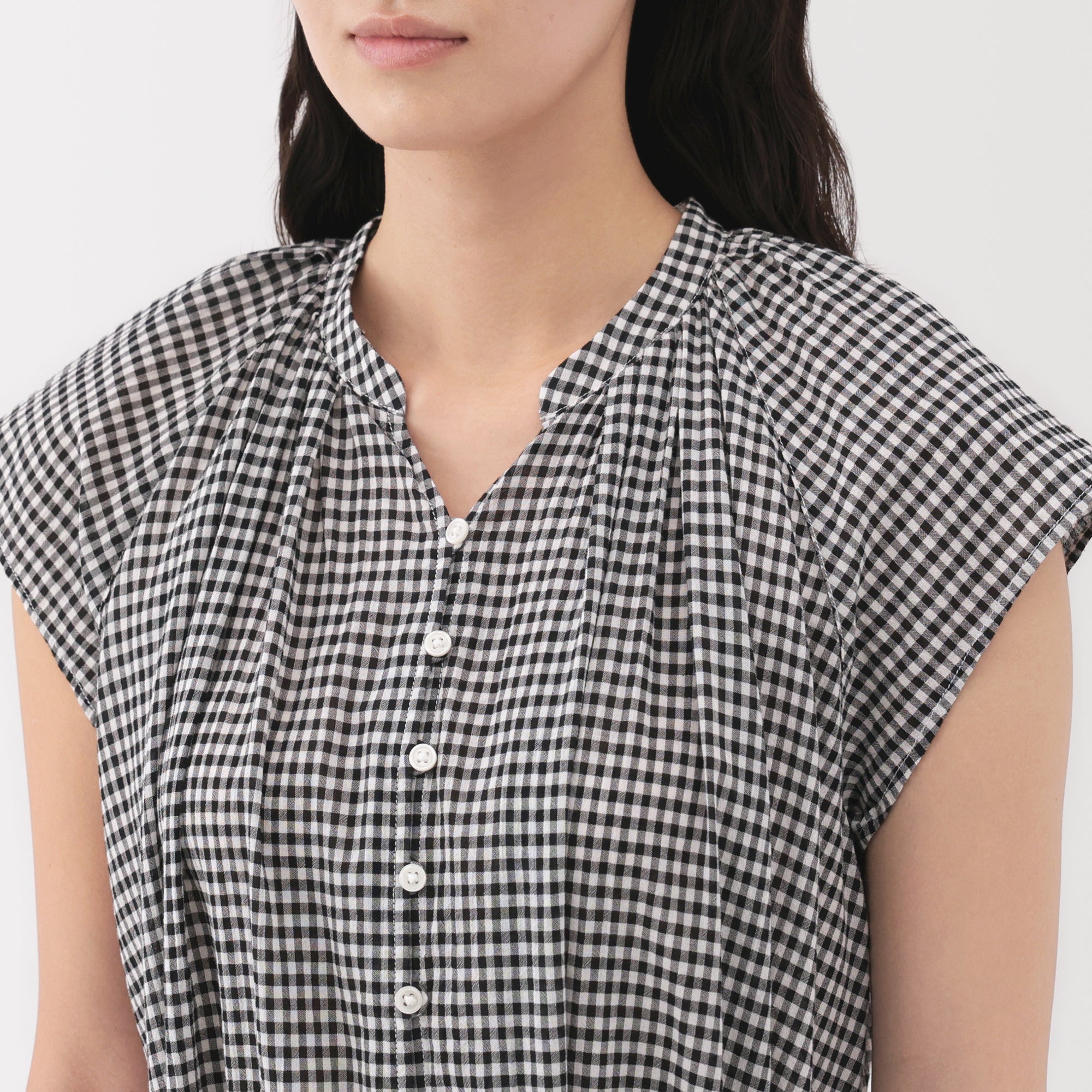 Women's High Twisted Veil French Sleeve Patterned Dress