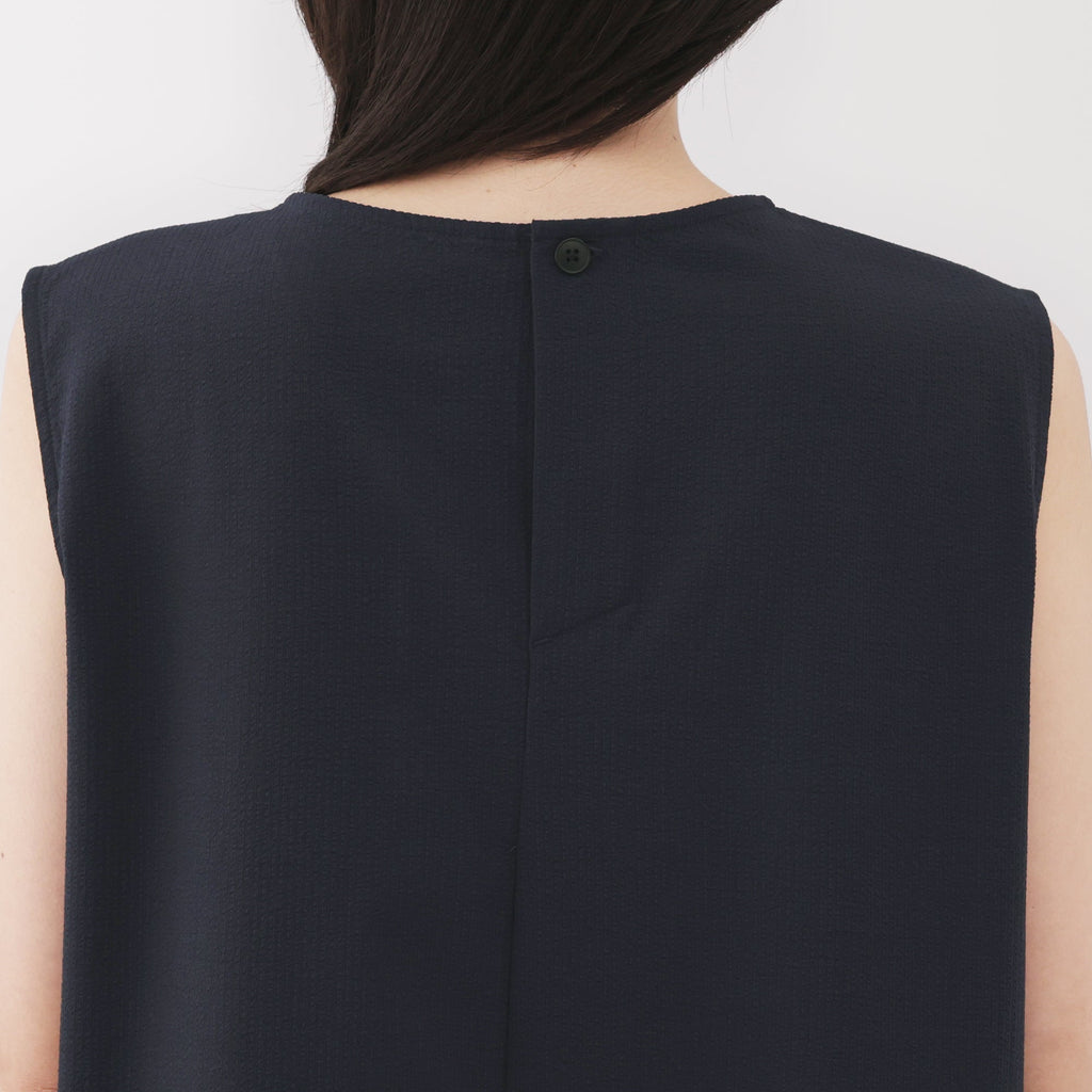 Women's Breathable Seersucker Sleeveless Dress