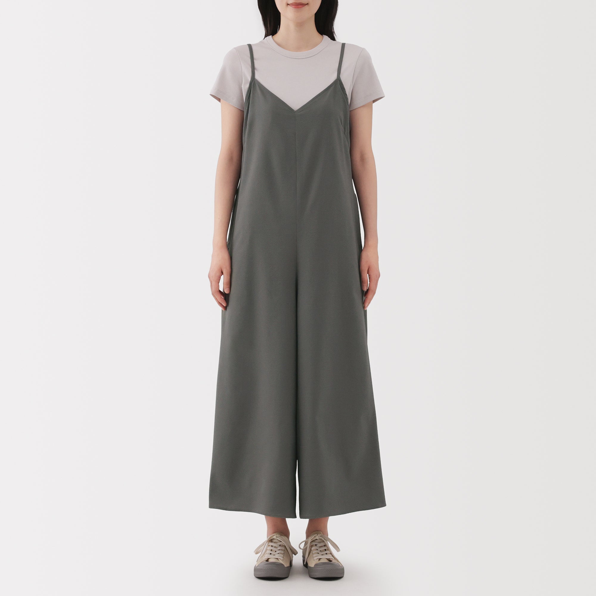 Women's Breathable Seersucker Overalls