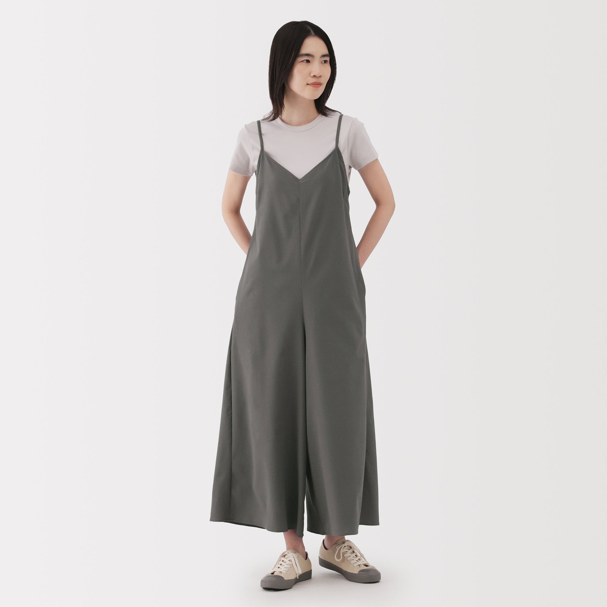 Women's Breathable Seersucker Overalls