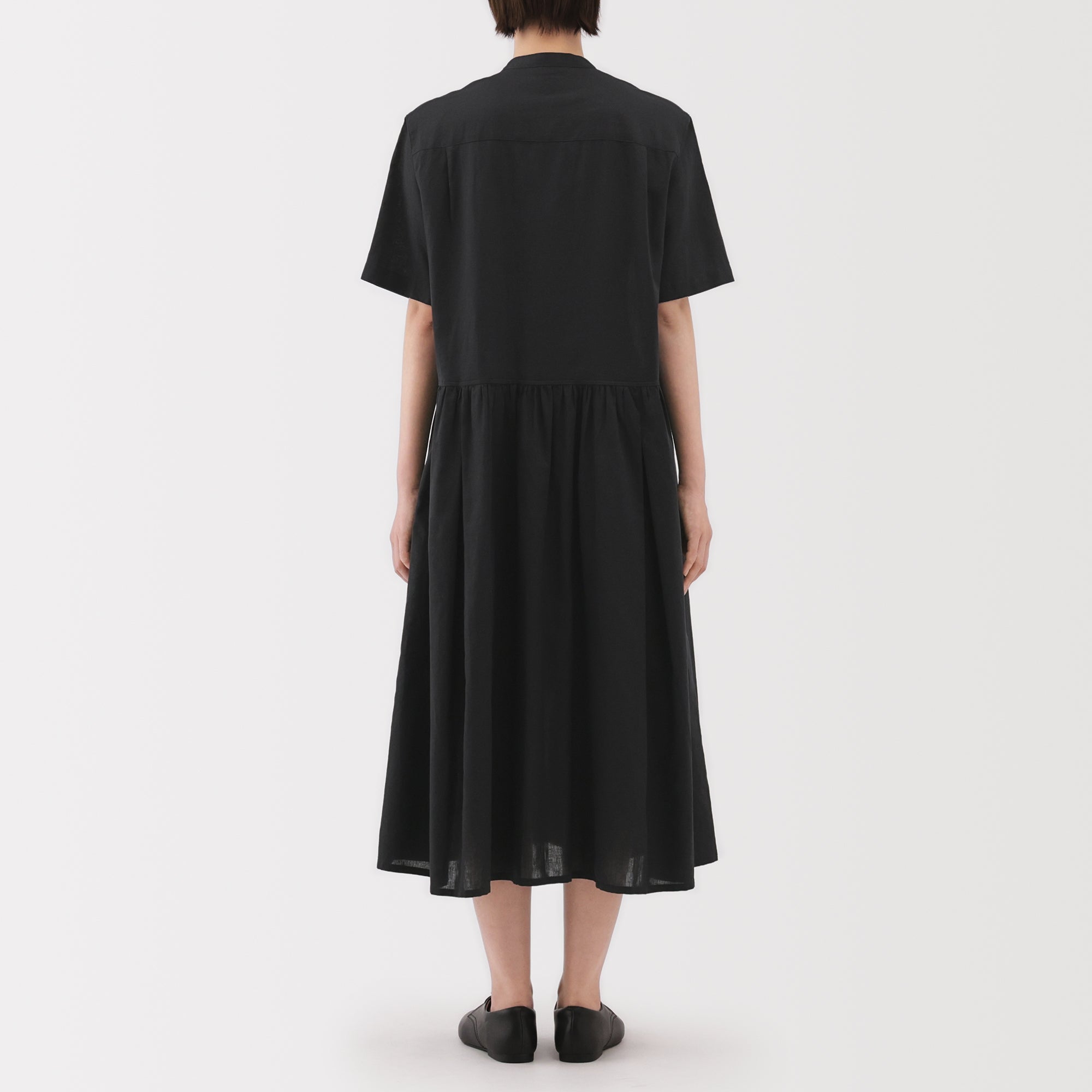 Women's Hemp Cotton Short Sleeve Dress