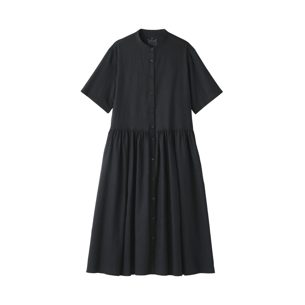 Women's Hemp Cotton Short Sleeve Dress