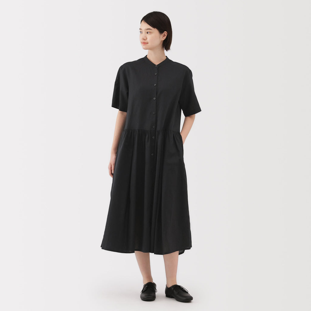 Women's Hemp Cotton Short Sleeve Dress