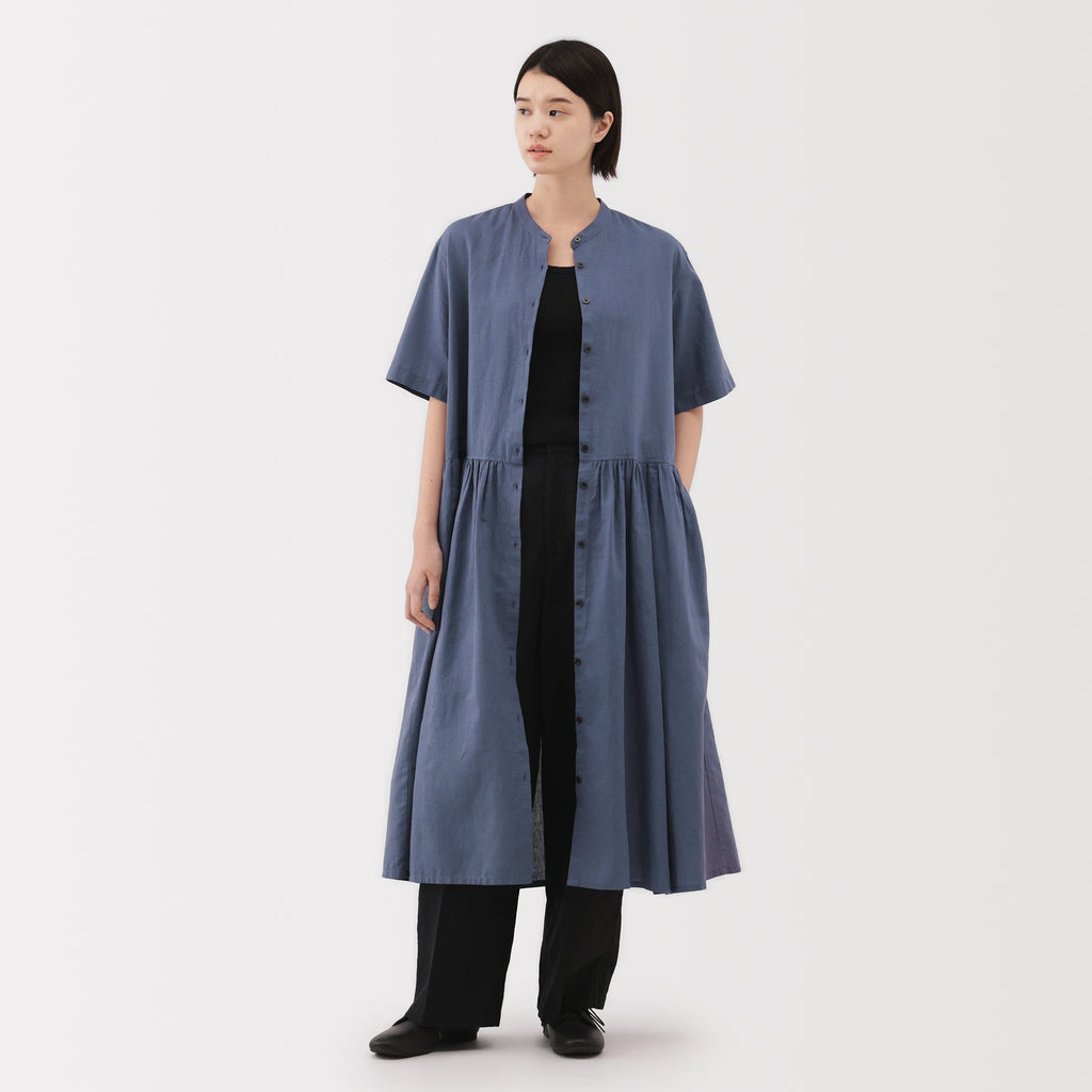 Women's Hemp Cotton Short Sleeve Dress