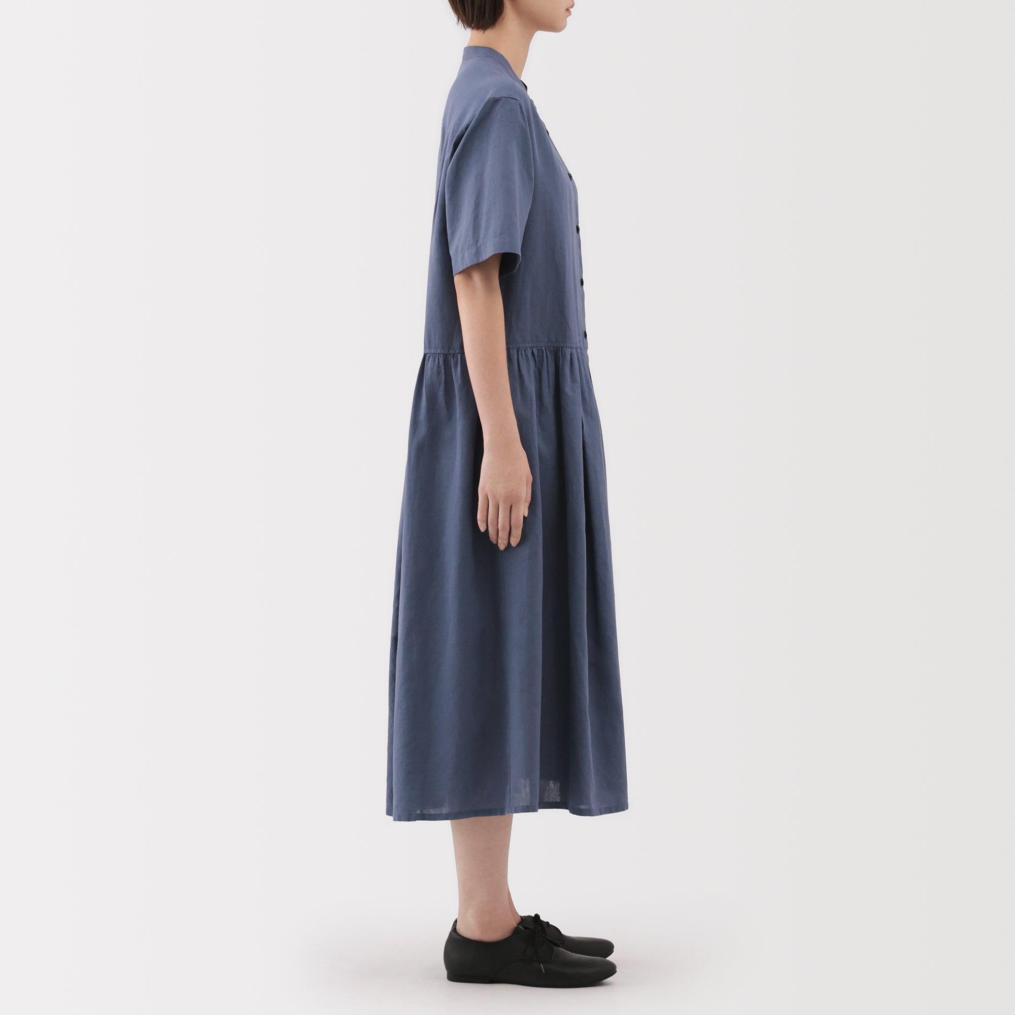 Women's Hemp Cotton Short Sleeve Dress