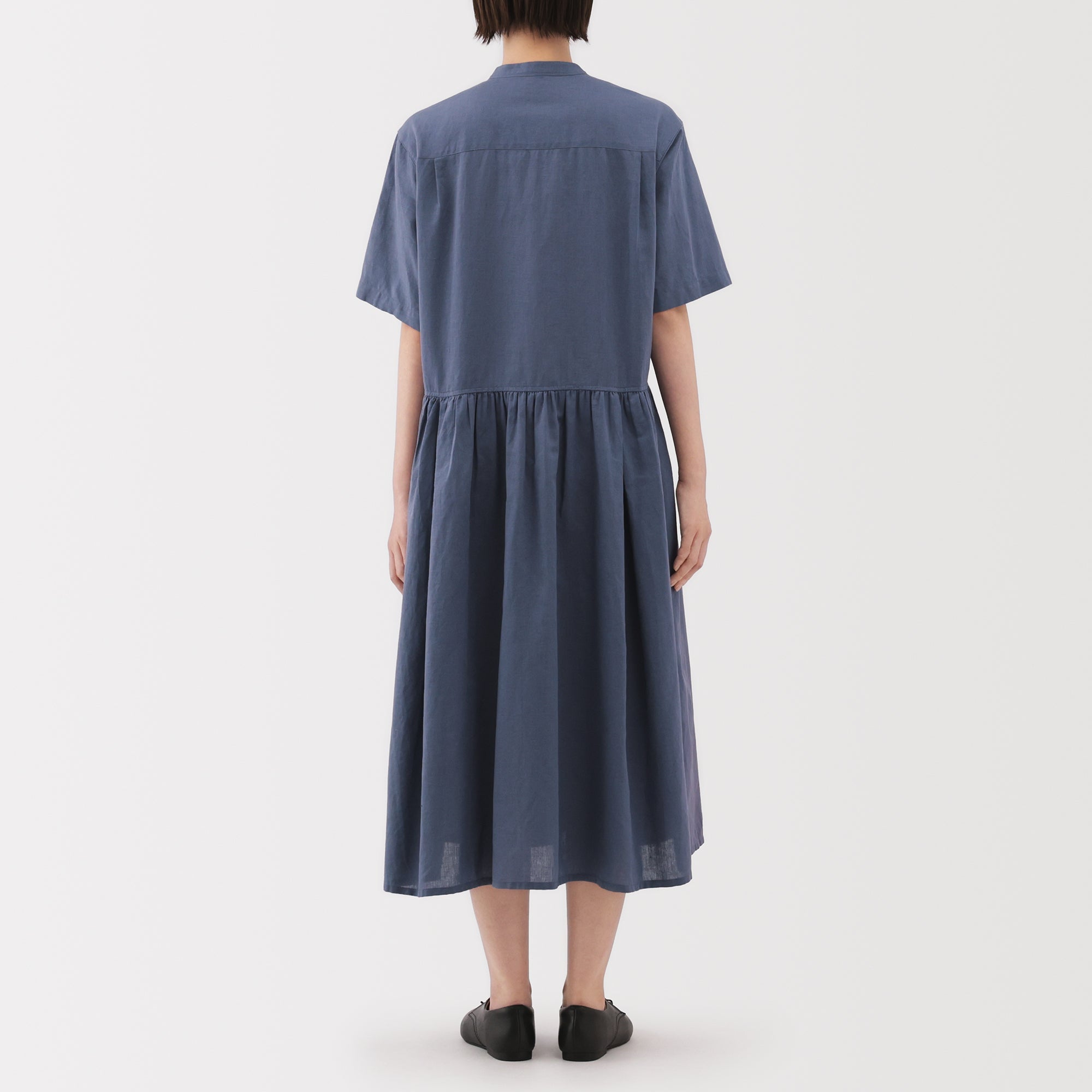 Women's Hemp Cotton Short Sleeve Dress