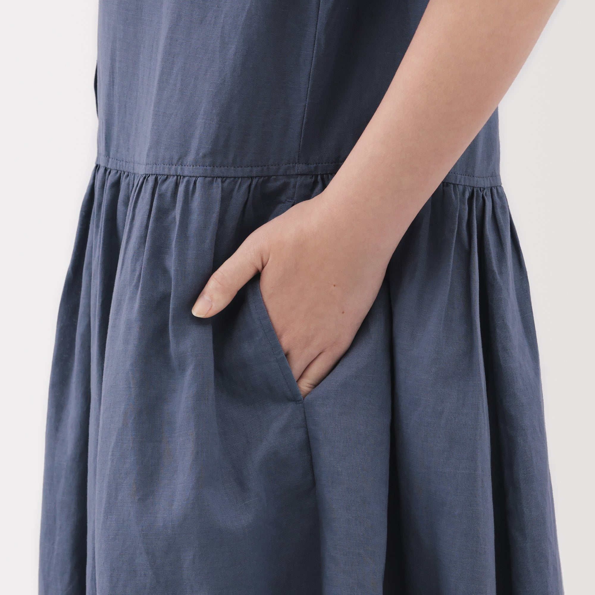 Women's Hemp Cotton Short Sleeve Dress