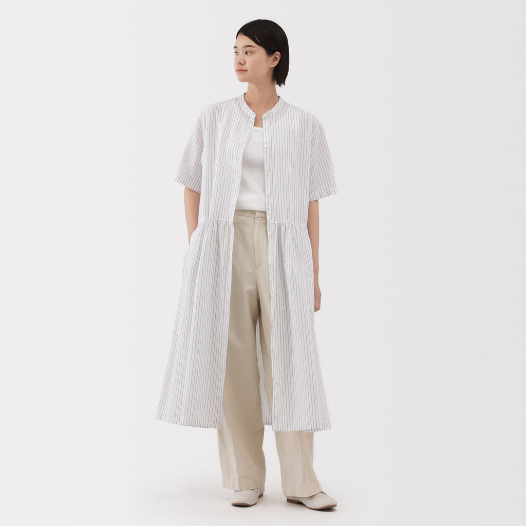 Women's Hemp Cotton Short Sleeve Dress