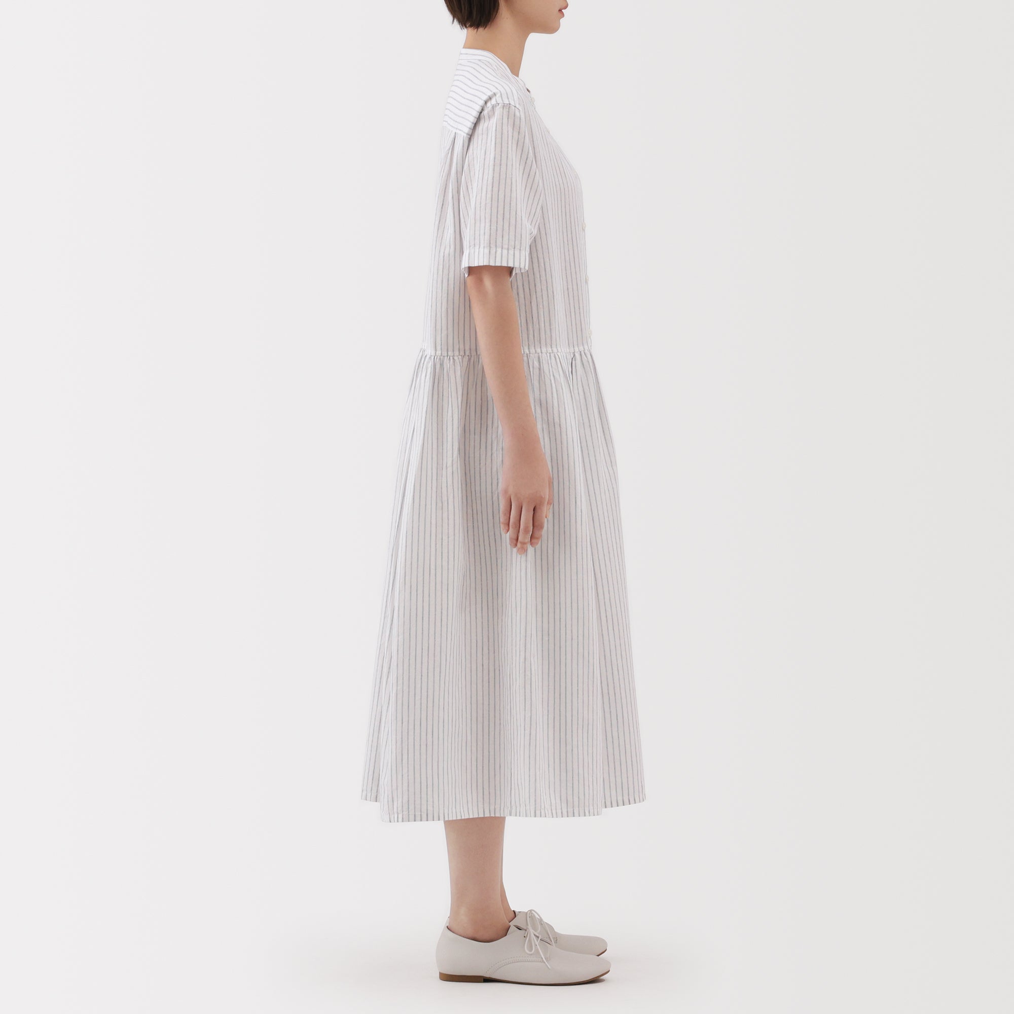 Women's Hemp Cotton Short Sleeve Dress