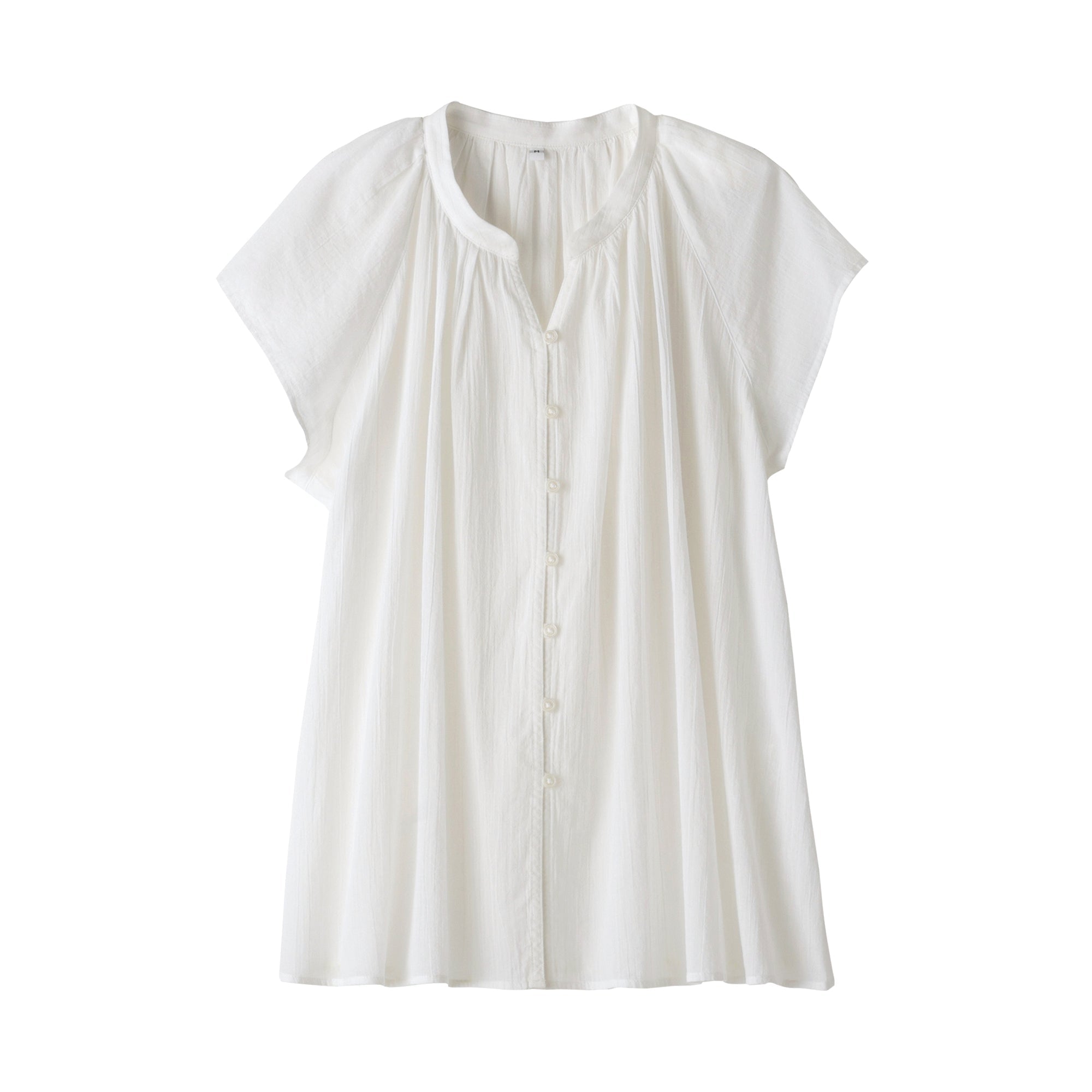 Women's High Twisted Veil French Sleeve Blouse