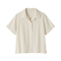 Women's Breathable Seersucker Open Collar Shirt