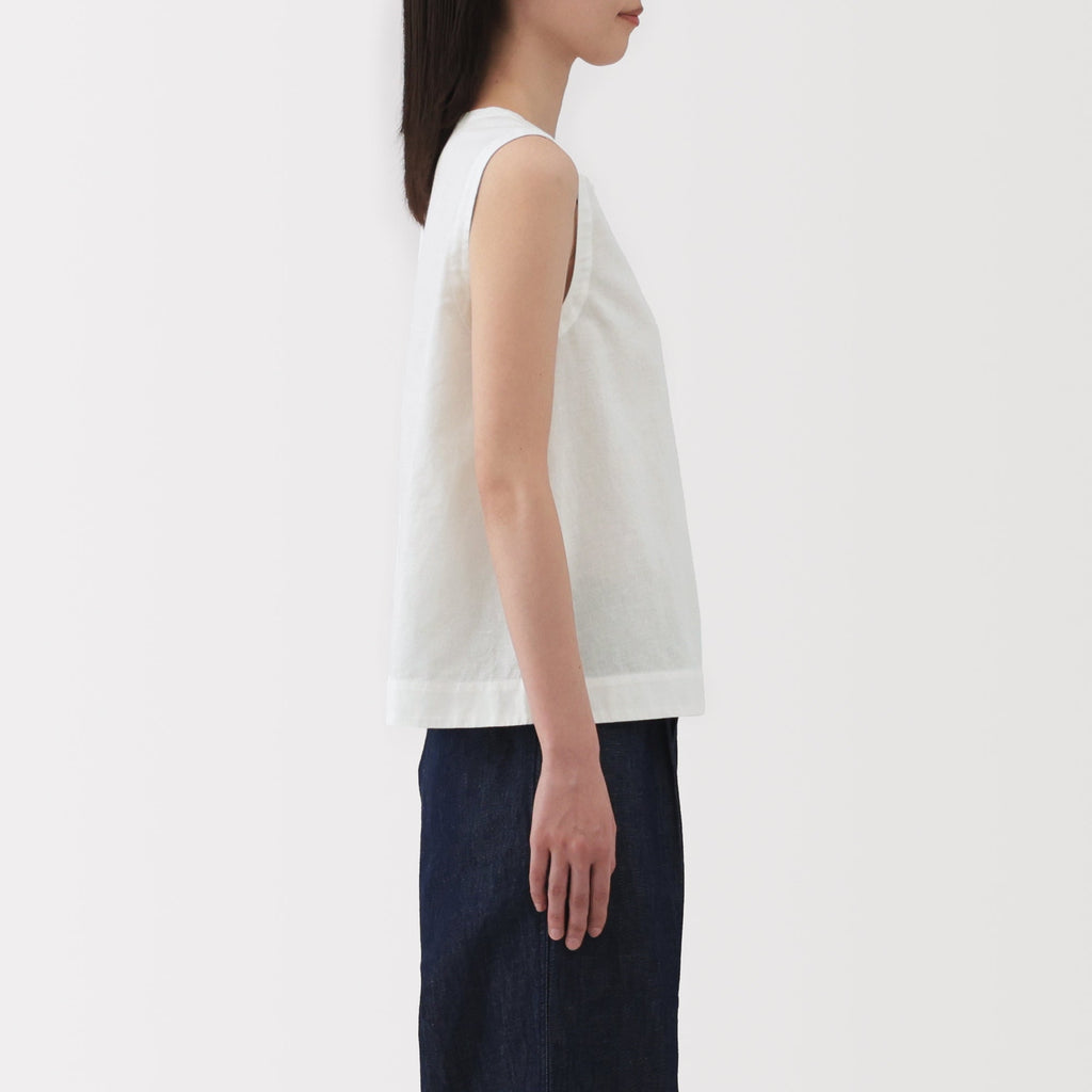 Women's Hemp Cotton Sleeveless Blouse
