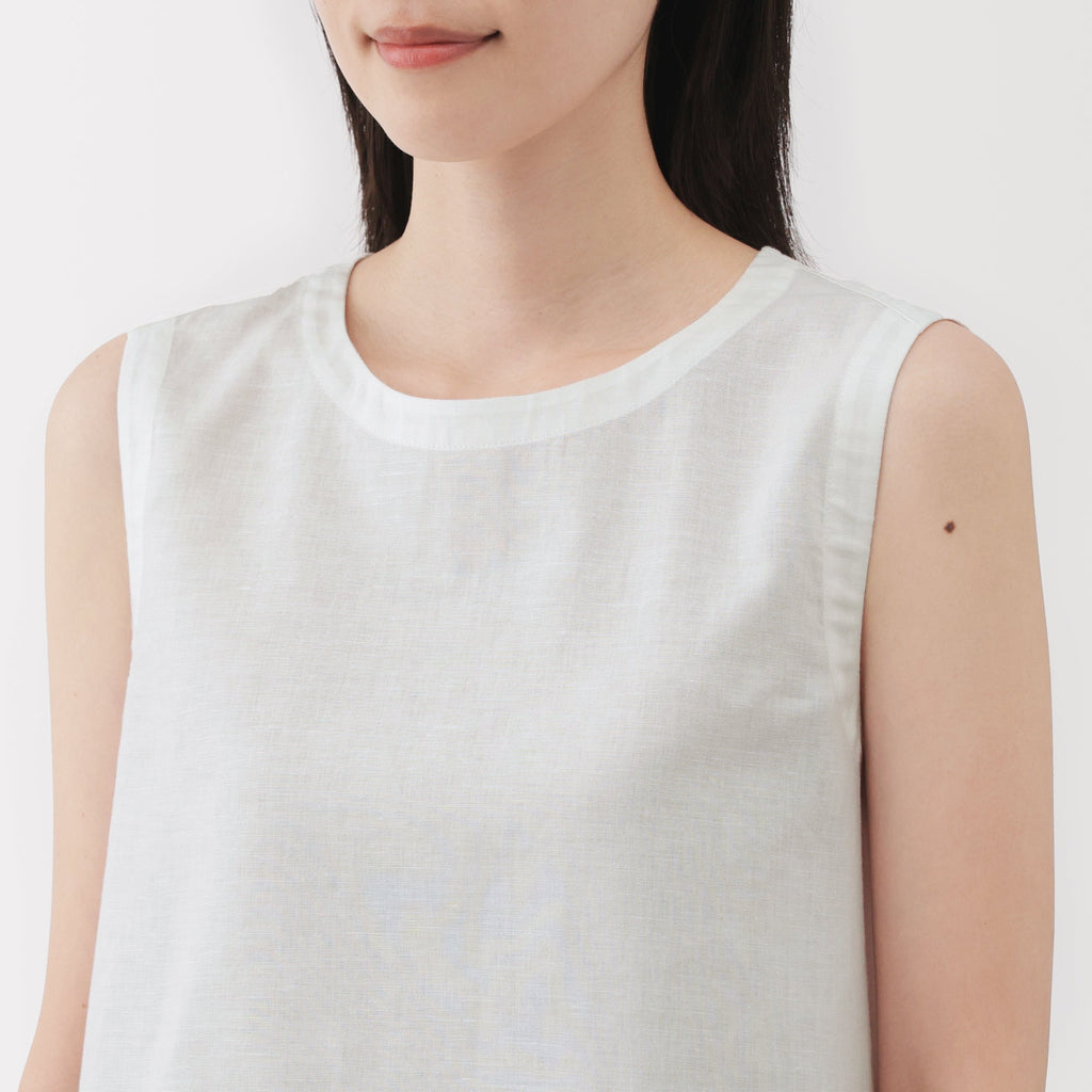 Women's Hemp Cotton Sleeveless Blouse