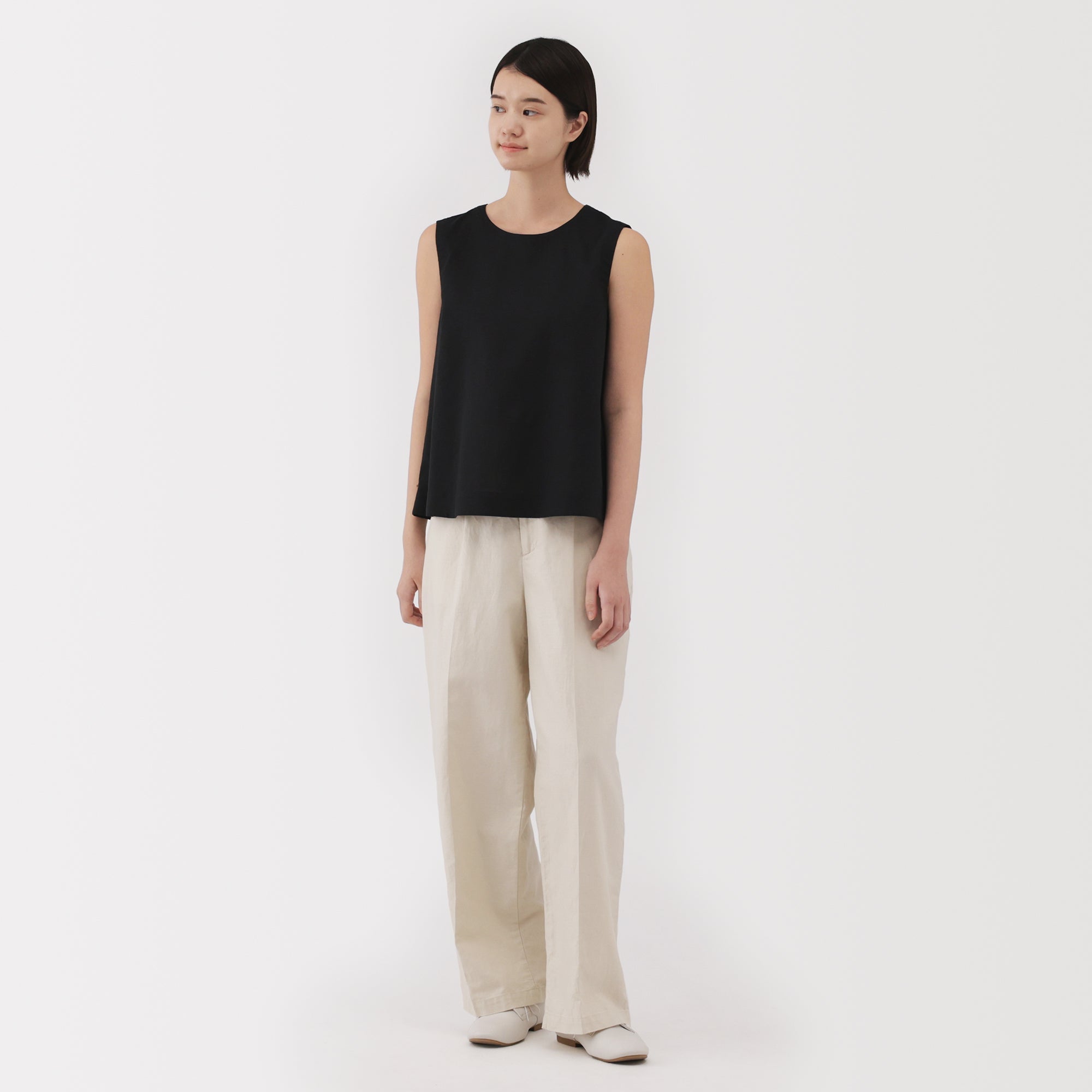 Women's Hemp Cotton Sleeveless Blouse