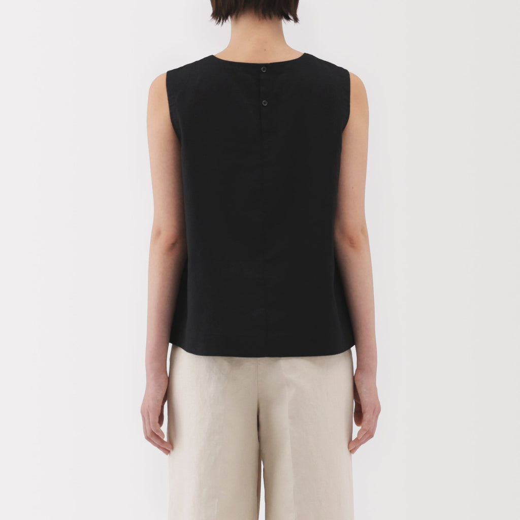 Women's Hemp Cotton Sleeveless Blouse