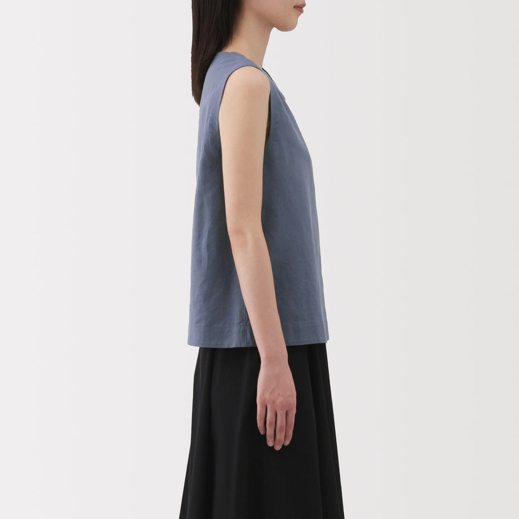 Women's Hemp Cotton Sleeveless Blouse